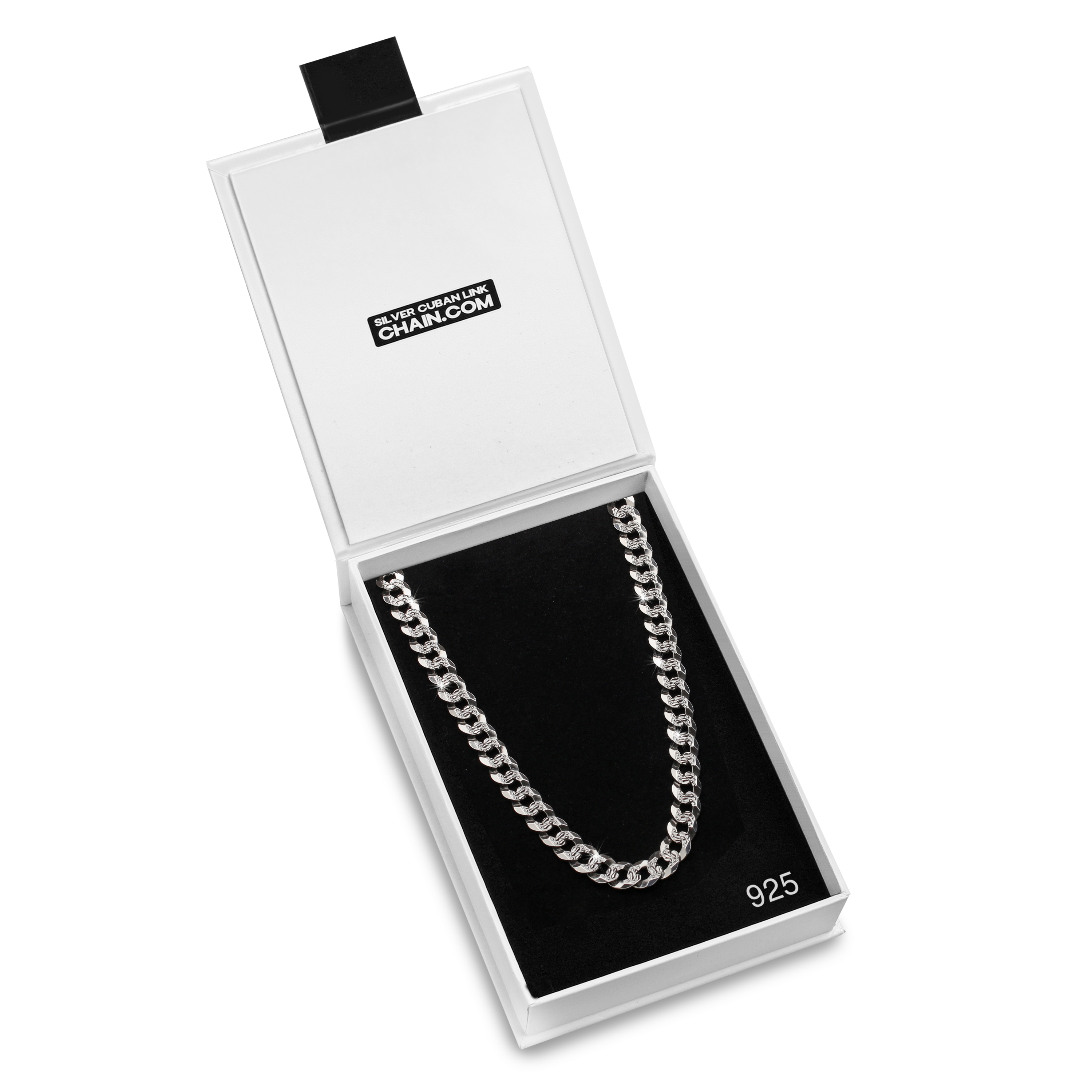 7mm Flat Cuban Link Diamond Cut Chain e