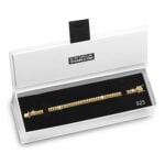 7mm Premium Cuban Link Box Clasp Bracelet yellow gold e