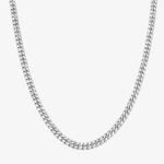 7mm Premium Cuban Link Box Clasp Chain - a