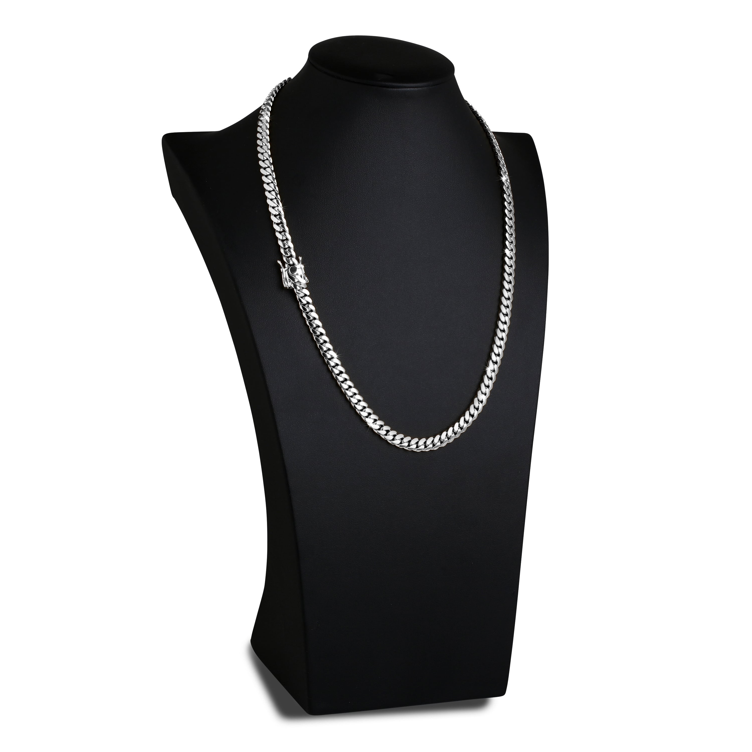 7mm Premium Cuban Link Box Clasp Chain b