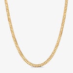 7mm Premium Cuban Link Chain Rose Gold - a