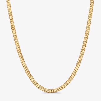 7mm Premium Cuban Link Chain Rose Gold - a