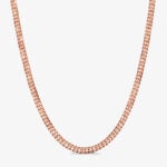7mm Premium Cuban Link Chain Rose Gold - a