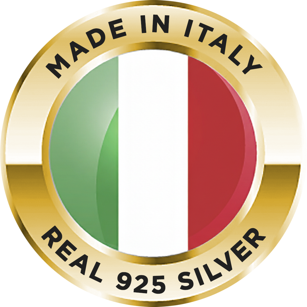 Banner 2 made in italy 925 gold