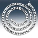 Box Clasp and Rhodium Finish