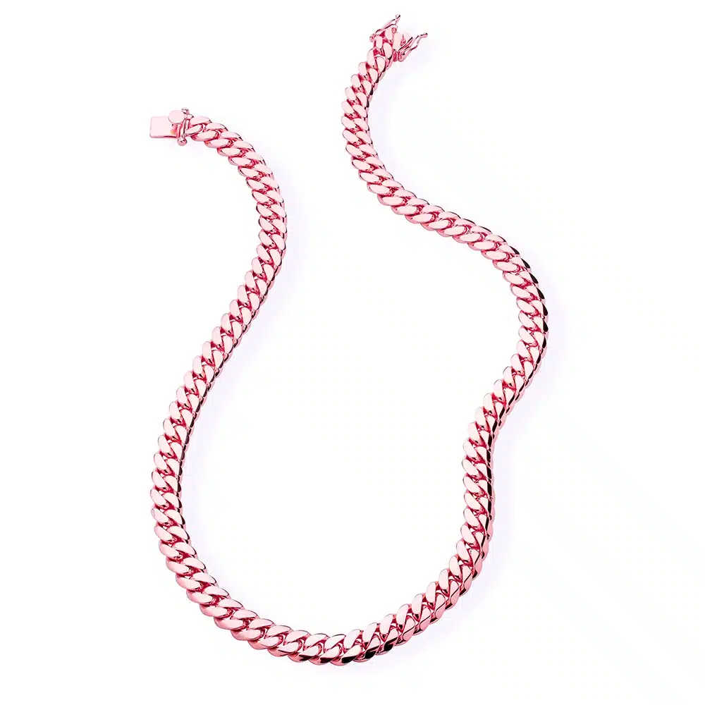 Handmade in Miami Cuban Link Chain Rose Gold