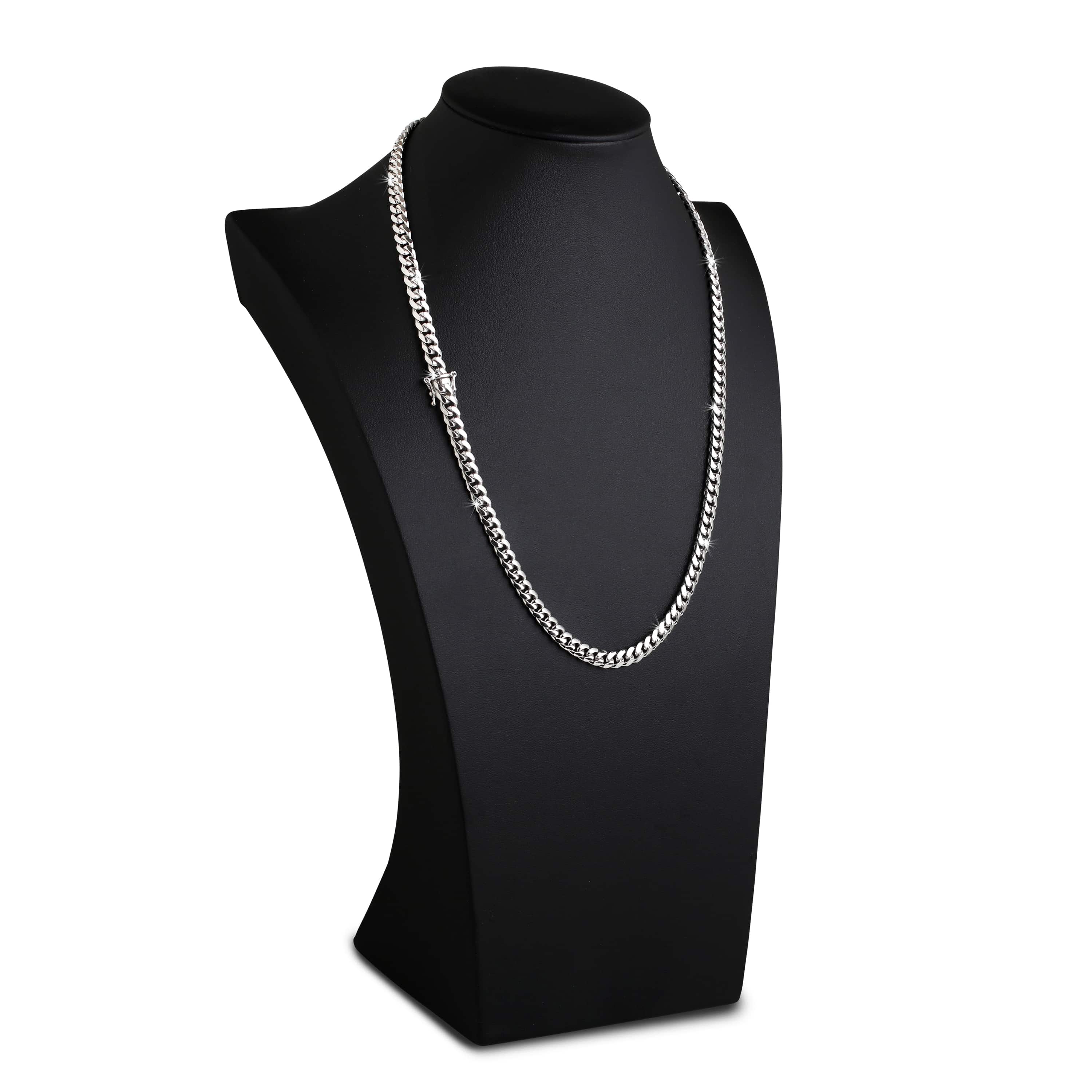 Miami-Cuban-Link-Box-Clasp-Chain-6mm-Display Miami Cuban Link Box Clasp Chain 6mm Display