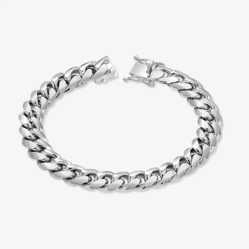 Miami Cuban Link Bracelet with Box Clasp 10.5mm