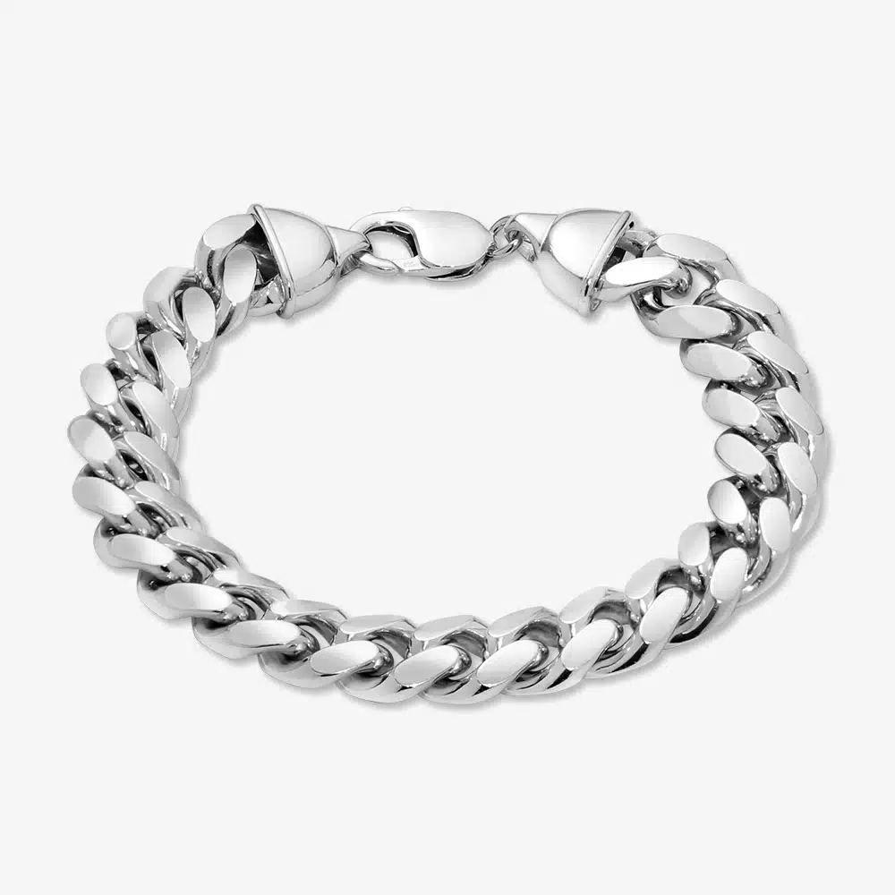 Miami-Cuban-Link-Bracelet-with-Lobster-Clasp-12mm Miami Cuban Link Bracelet with Lobster Clasp 12mm