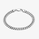 Miami Cuban Link Bracelet with Lobster Clasp 7mm