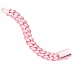 Premium Handmade In Miami Cuban Link Bracelet Rose Gold Finish 20mm