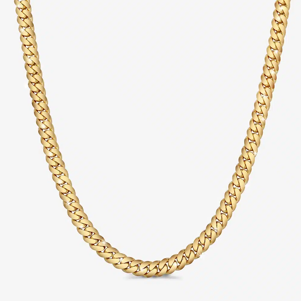 Premium Handmade In Miami Cuban Link Chain Gold Finish 10mm